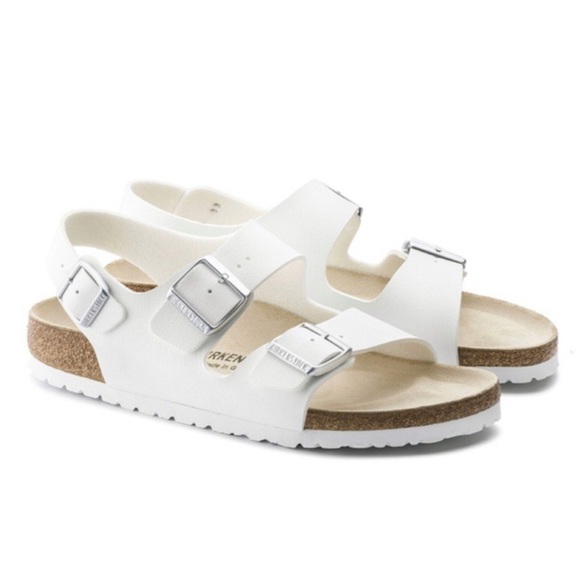 NWT WHITE BIRKENSTOCK MILANO SANDAL SZ 8 - Picture 4 of 6